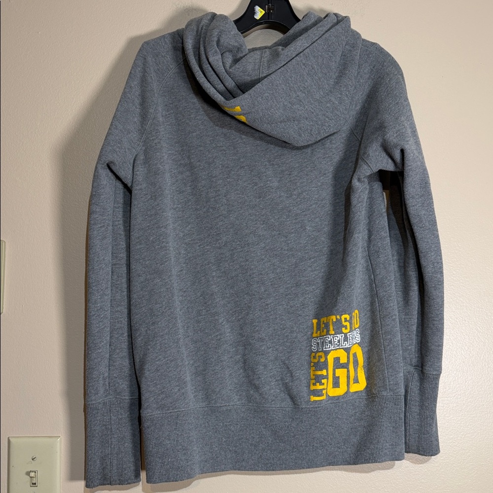 PINK Victoria's Secret Gray Steelers nfl hoodie - Picture 4 of 6